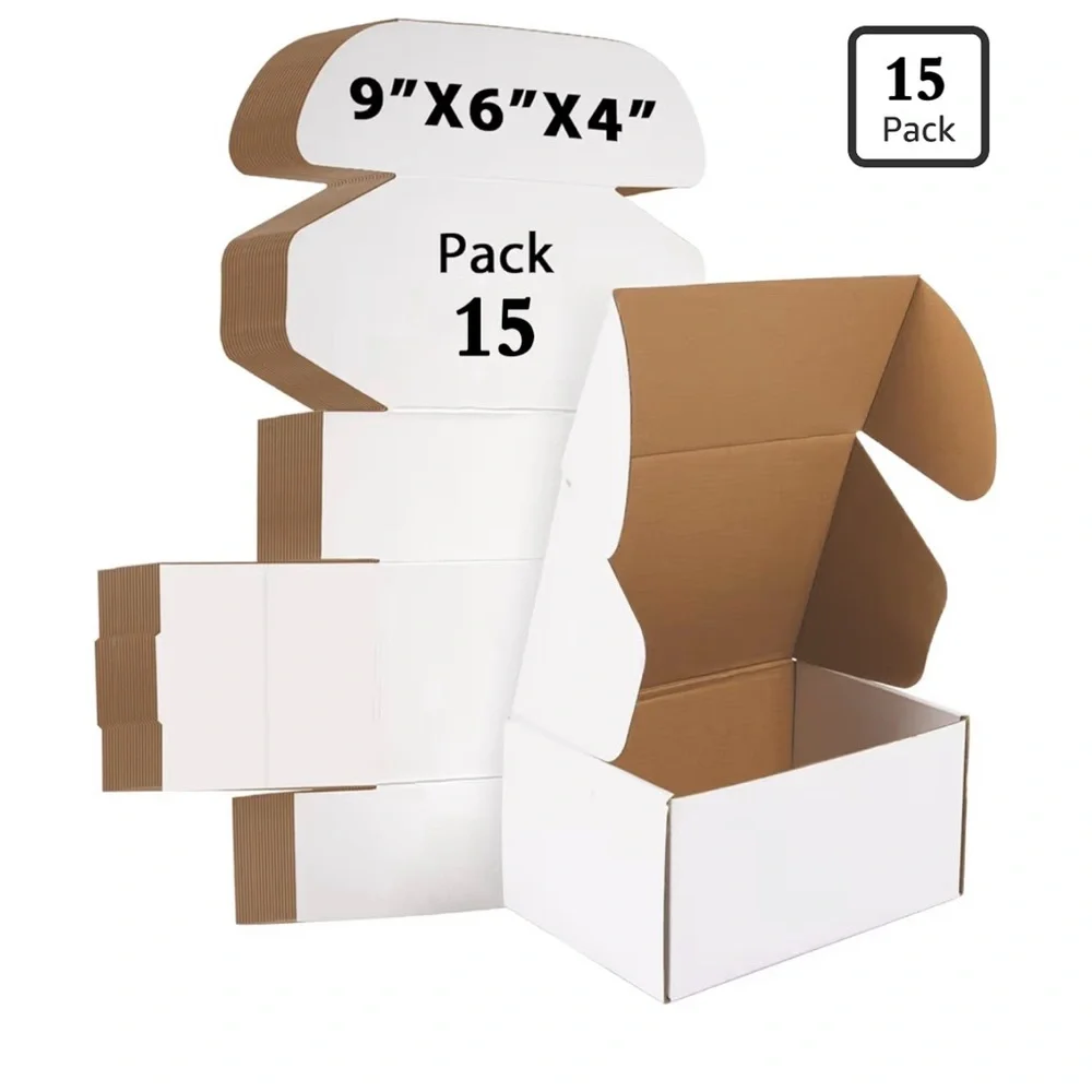 9x6x4 inches Shipping Boxes Set of 15